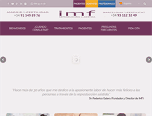 Tablet Screenshot of imfertilidad.com